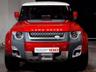 Koncepcyjne modele Land Rovera na New Delhi Auto Expo 2012.