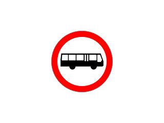 B-3a: zakaz wjazdu autobusów