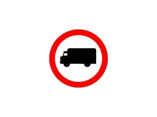 B-5: zakaz wjazdu samochodów ciężarowych