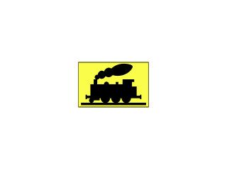 T-10: tabliczka wskazująca bocznicę kolejową lub tor o podobnym charakterze